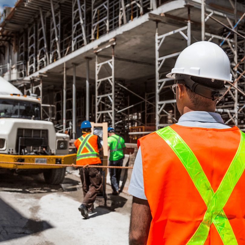 Commercial construction site